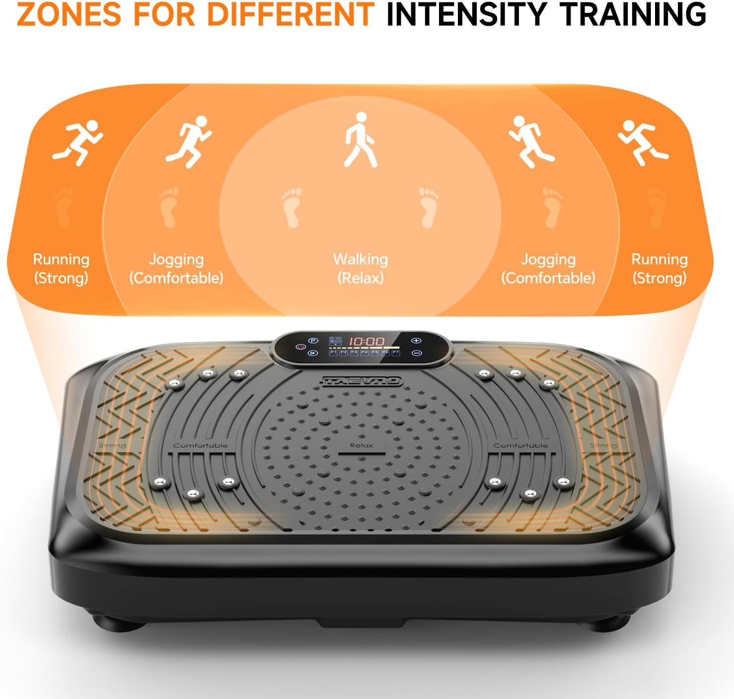 imageVibration Plate Exercise Machine 450 Lbs CapacityVibrating Plate for Lymphatic DrainagePower Shake Plate 199 Speeds for Weight LossFull Body Vibration Platform Machines for Women MenPitch Black