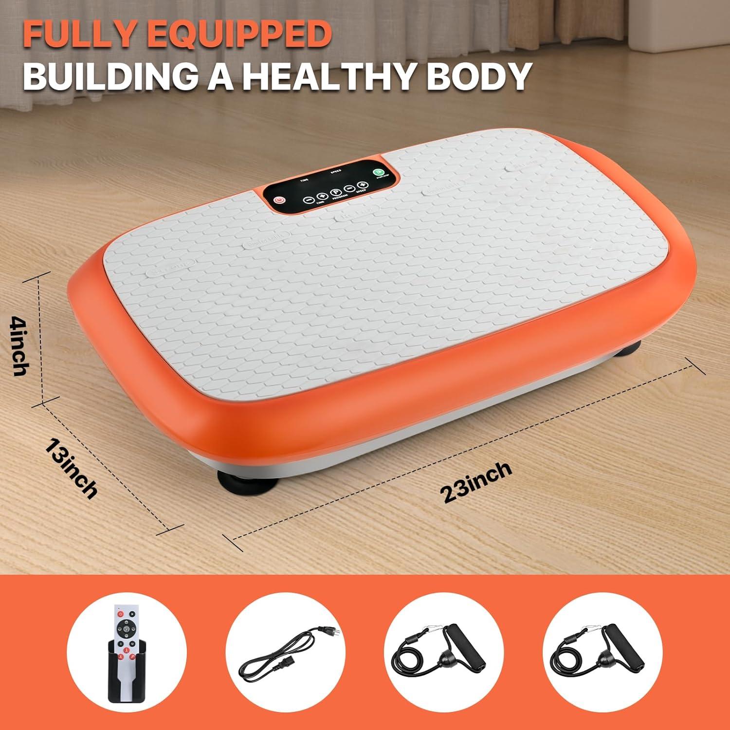 imageVibration Plate Exercise Machine for Weight Loss Fitness Equipment Vibration Plate Platform for Home FitnessLymphatic Drainage Shaking Full Body Shaker 99 Adjustable Speeds