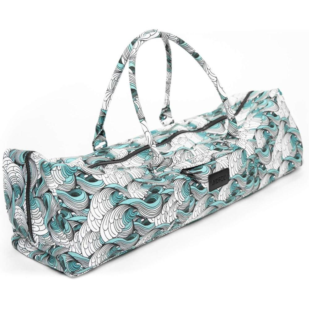 imageKindfolk Yoga Mat Duffle Bag Patterned Canvas with Pocket and ZipperLaguna
