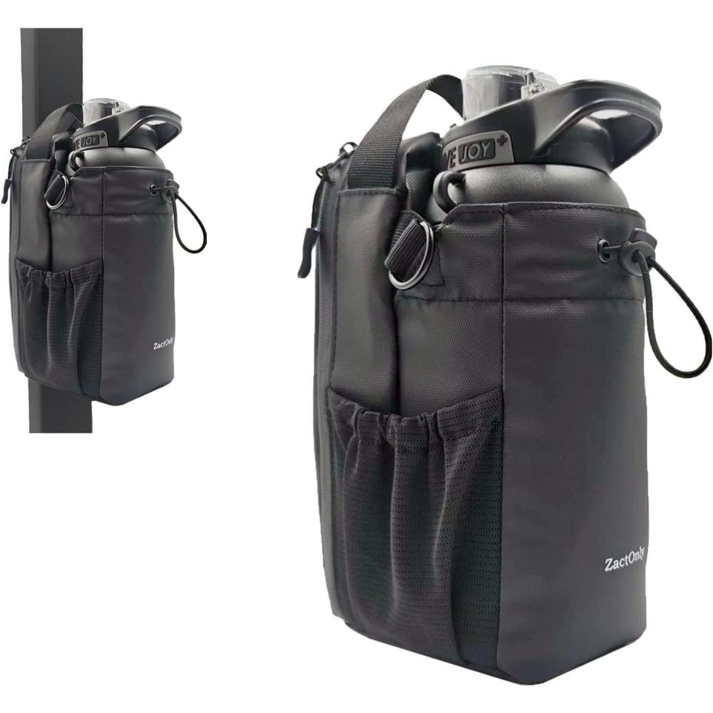 imageMagnetic Sport Bag For Men and Women Sling Gym Bag Travel Work with Water Bottle Holder Phone Pockets Magnetic Attachment 46oz