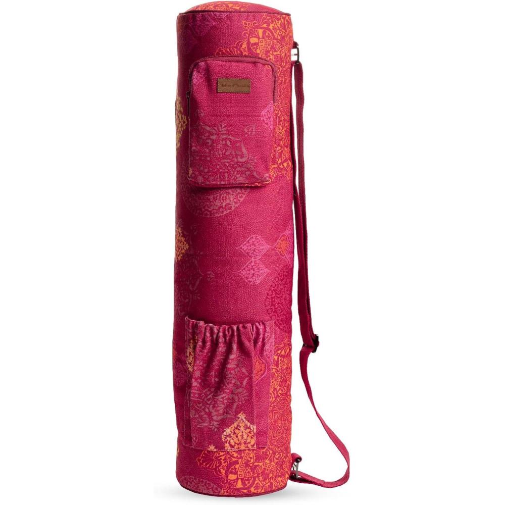 imageMaison d Hermine Yoga Mat bag Cylindrical bag for WomanampampMen yoga mat Bag ampampAdjustable shoulder straps Yoga Mat Carrier Bag with Drawstring Water Bottle Pocket and zipper pocketVersailles