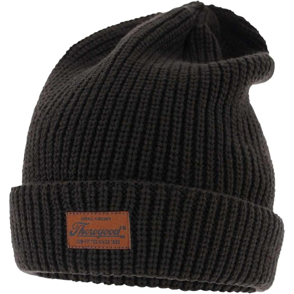imageThorogood Mens Job Fitted Knit BeanieBlack