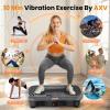 AXV Vibration Plate Fitness Platform Exercise Machine Vibrating Shaking Full Body Shaker Workout Vibrate Stand Shake Board Sport Gym for Weight Loss Fat Burner for Women Men