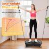 AXV Vibration Plate Fitness Platform Exercise Machine Vibrating Shaking Workout Full Body Shaker Vibrate Stand Shake Board Sport Gym Pad for Weight Loss Fat Burner for Women Men