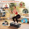 AXV Vibration Plate Fitness Platform Exercise Machine Vibrating Shaking Workout Full Body Shaker Vibrate Stand Shake Board Sport Gym Pad for Weight Loss Fat Burner for Women Men