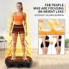Vibration Plate Exercise Machine, 130 Levels Full Body Workout Vibrating Plate for Lymphatic Drainage Weight Loss, 450 Lbs Capacity Shake Fitness Platform with Resistance Bands Bluetooth for Women Men(Large)