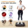 Vibration Plate Exercise Machine 450 Lbs Capacity,Vibrating Plate for Lymphatic Drainage,Power Shake Plate 199 Speeds for Weight Loss,Full Body Vibration Platform Machines for Women Men(Pitch Black)