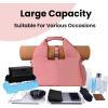 Yoga Bags for Women with Yoga Mat Bags Carrier Carryall Polyester Tote Bag for Pilates Shoulder for Travel Office Beach Workout(Pink)