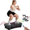 AXV Vibration Plate Fitness Platform Exercise Machine Vibrating Shaking Workout Full Body Shaker Vibrate Stand Shake Board Sport Gym Pad for Weight Loss Fat Burner for Women Men