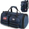 Expandable Gym Bag For Men,Tactical Large 3 in 1 Sports Duffle Bag With Shoes Compartment,Water Resistant Sports Gym Tote Bags Multi-functional Weekend Travel Backpack Overnight Bag(Blue)