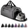 Fitgriff® Gym Bag for Men & Women with Shoe & Wet Compartment – Duffle Bag for Travel, Sports, Fitness & Workout(Grey)