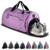 Fitgriff® Gym Bag for Men & Women with Shoe & Wet Compartment – Duffle Bag for Travel, Sports, Fitness & Workout(Purple)