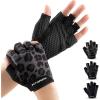Fitgriff® Workout Gloves (Padded) for Men & Women – Fingerless Gym Gloves for Weight Lifting, Training – Full Palm Protection(Leopard)