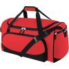 Heavy Duty Duffle Bag for Men, 55L Large Durable Gym Duffel Bag for Workout, Sports, Travel Gear – Gray(Red)