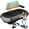 Lifepro Waver Vibration Plate Exercise Machine for Lymphatic Drainage, Muscle Activation, Full-Body Workout Vibrating Platform with Loop Bands, Fitness Equipment for Strength Toning & Fat Loss(Gray)