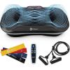 Lifepro Waver Vibration Plate Exercise Machine for Lymphatic Drainage, Muscle Activation, Full-Body Workout Vibrating Platform with Loop Bands, Fitness Equipment for Strength Toning & Fat Loss(Black)