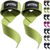 Lifting Straps for Weightlifting, Lifting Wrist Straps for Gym Strength Training, Neoprene-padded Wrist Cushion – Men & Women(Green)