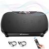 MERACH Vibration Plate Exercise Machine, Vibration Plate for Lymphatic Drainage Weight Loss, Vibrating Plate Exercise Machine with Bluetooth and LED Display, Workout Equipment for Women Men Home(Black)