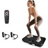 Shake Plate Vibration Exercise Machine for Lymphatic Drainage Massager & Weight Loss, 400 lbs Capacity Whole Body Vibrating Plate Workout for Women and Men(Black)