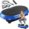 Vibration Plate Exercise Machine, Vibrating Fitness Platform for Lymphatic Drainage, Full Body Shaker Workout Equipment, Bluetooth Power Shaping Vibrate Plate, Board Sport for Home Exercise Gym, Blue