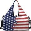 imageYoga Gym Bag with Removable Adjustable Shoulder Strap Shoe Compartment ampamp Top Yoga Mat Holder 1772x866x984inAmerican Creative Flag Print