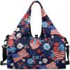 imageYoga Gym Bag with Removable Adjustable Shoulder Strap Shoe Compartment ampamp Top Yoga Mat Holder 1772x866x984inAmerican Heart Flag Print