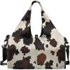 Yoga Gym Bag with Removable Adjustable Shoulder Strap, Shoe Compartment & Top Yoga Mat Holder 17.72×8.66×9.84in(Realistic Cow Spot Print)