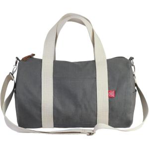 Gray Duffel Bag Sport Use Bag Short Handle Crossbody Strap Washable Gym Yoga Fitness Bag Zipper Closure Unisex Circle Sport Bag Fully Lined(Canvas)