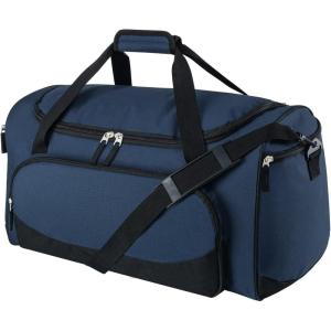 Heavy Duty Duffle Bag for Men, 55L Large Durable Gym Duffel Bag for Workout, Sports, Travel Gear – Gray(Navy Blue)