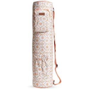Maison d’ Hermine Yoga Mat bag, Cylindrical bag for Woman&Men, yoga mat Bag &Adjustable shoulder straps Yoga Mat Carrier Bag with Drawstring Water Bottle Pocket and zipper pocket(Fair Isle)