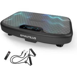 Nautilus Vibratone Pro Vibration Plate Full Body Fitness and Exercise Platform – Muscle Strength, Circulation(Black)