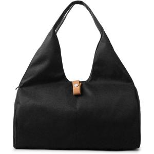 Versatile Sports Duffel Bag, Gym Handbag, Multipurpose Yoga Mat Bag with Shoe Compartment for Yoga, Pilates, Gym, Fitness, Swimming & Traveling (Black)(Black)