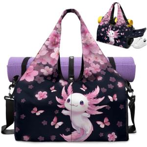 Yoga Mat Bag for Men Women Canvas Yoga Mat Carrier Take In Out Mat Easily for Beach Swim Bags Pool Sports Gym(Salamander)