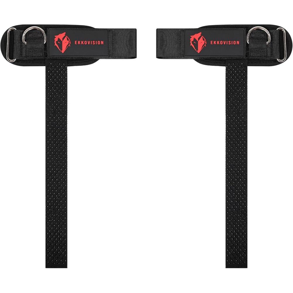 imageEkkovision Weight Lifting Straps With Cuffed D Ring Wrist Support for Men Heavy Duty Thick Comfortable Lifting Straps Secure Fit Enhanced Grip Straps for Weightlifting ampamp Gym Training BlackPHASE3