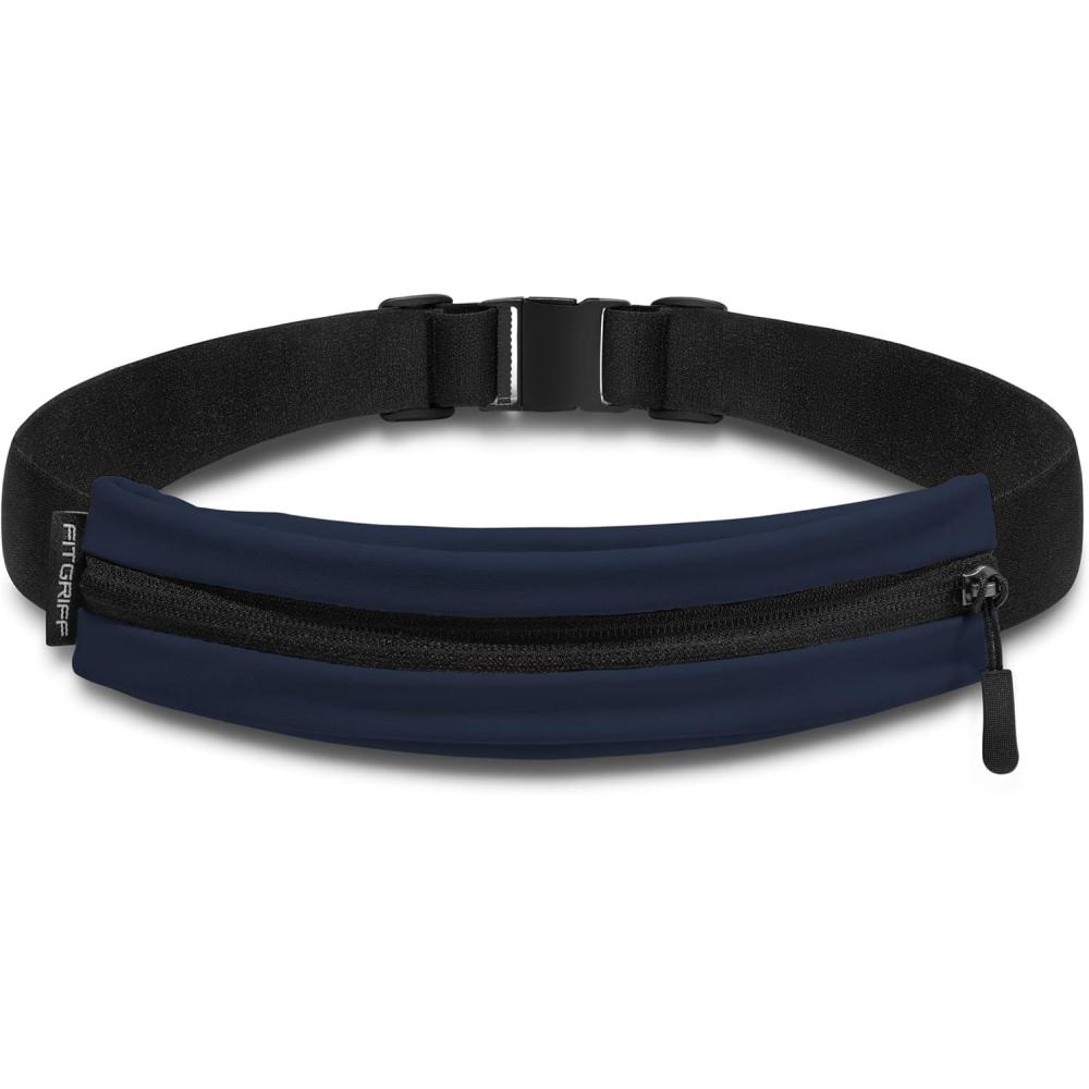 imageFitgriff Running Belt V2 for Men ampamp Women Secure Jogging Pouch for Phone Keys ampamp Essentials For All Cell Phones PurpleDark Blue