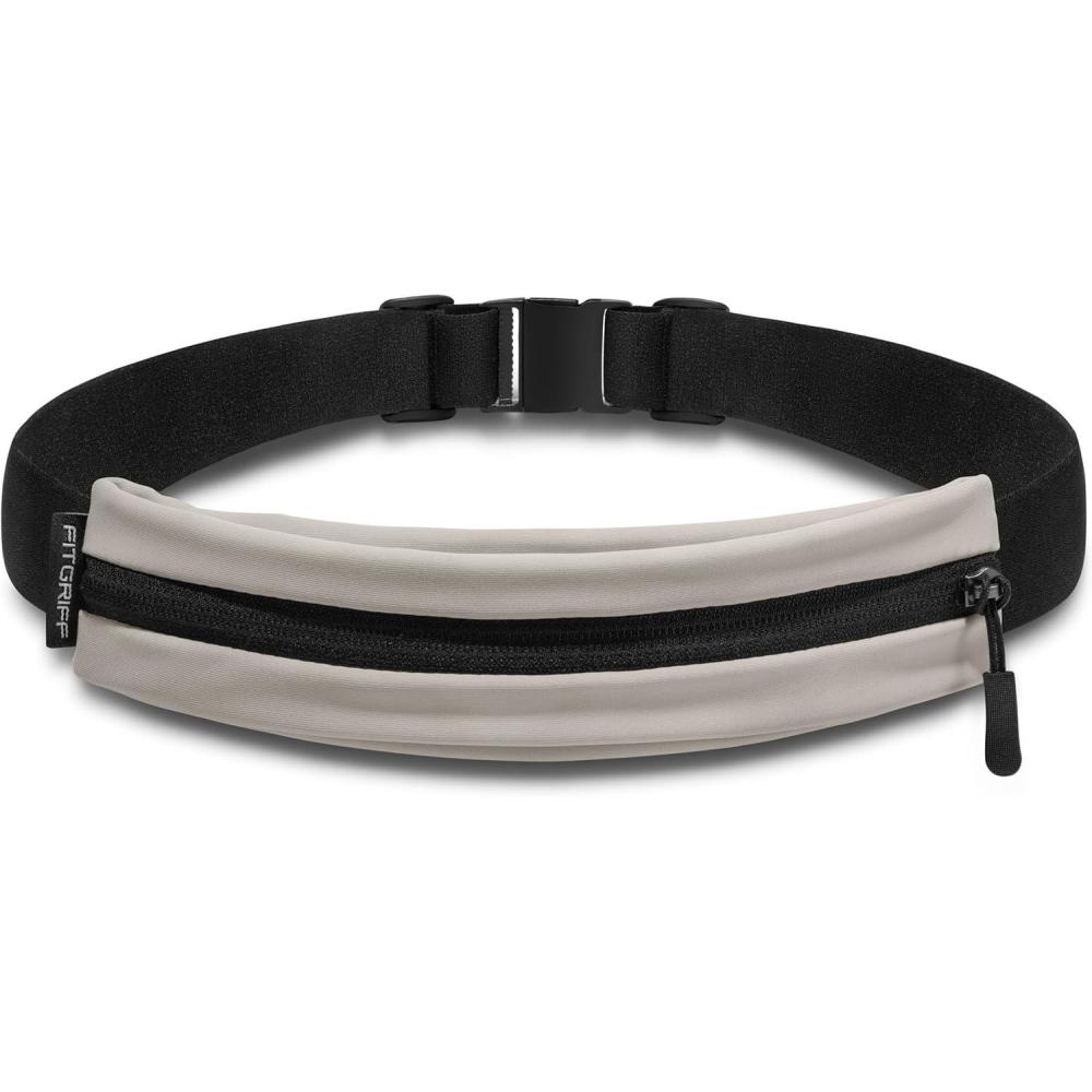 imageFitgriff Running Belt V2 for Men ampamp Women Secure Jogging Pouch for Phone Keys ampamp Essentials For All Cell Phones PurpleLight Taupe