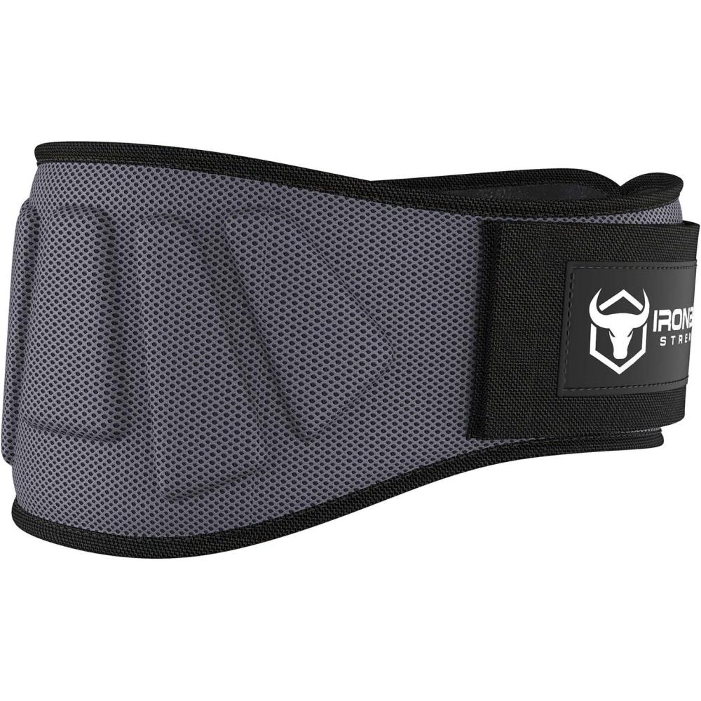 imageWeightlifting Belt For Men and Women 6 Inch AutoLock Weight Lifting Back Support Workout Back Support for Lifting Fitness Cross Training and PowerlifitngGrey