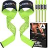 APEXUP Weight Lifting Straps for Weightlifting, Lifting Wrist Straps Gym, Deadlift Strap, Anti Slip Silicone Weightlifting Strap Men Women Powerlifting, Strength Training(Green)
