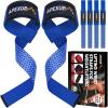 APEXUP Weight Lifting Straps for Weightlifting, Lifting Wrist Straps Gym, Deadlift Strap, Anti Slip Silicone Weightlifting Strap Men Women Powerlifting, Strength Training(Blue)