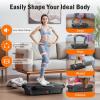 Vibration Plate Exercise Machine, Vibrating Plate for Lymphatic Drainage with 240 Adjustable Speeds, Full Body Vibration Plate Fitness Platform for Weight Loss, Bluetooth Music, Women and Men
