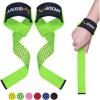 APEXUP Weight Lifting Straps for Weightlifting, Lifting Wrist Straps Gym, Deadlift Strap, Anti Slip Silicone Weightlifting Strap Men Women Powerlifting, Strength Training(Green)