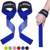 APEXUP Weight Lifting Straps for Weightlifting, Lifting Wrist Straps Gym, Deadlift Strap, Anti Slip Silicone Weightlifting Strap Men Women Powerlifting, Strength Training(Blue)