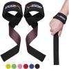 APEXUP Weight Lifting Straps for Weightlifting, Lifting Wrist Straps Gym, Deadlift Strap, Anti Slip Silicone Weightlifting Strap Men Women Powerlifting, Strength Training(Black)