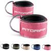 Fitgriff® Ankle Straps V2 for Cable Machine (2 Pieces) – Gym Workout Equipment – Leg Pulley Attachment, Kickback Straps(Pink)