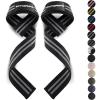 Fitgriff® Lifting Wrist Straps for Weightlifting, Gym, Deadlift, Workout (Made of Premium Cotton & Padded) – Men & Women(Black/Grey)