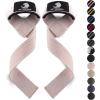 Fitgriff® Lifting Wrist Straps for Weightlifting, Gym, Deadlift, Workout (Made of Premium Cotton & Padded) – Men & Women(Blush Pink Silicone)