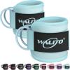 WALITO Gym Ankle Straps for Cable Machines Women & Men – Glute Kickback Ankle Cuff, Adjustable Cable Machine Accessories for Leg Extensions, Hip Abductors & Lower Body Workouts(Pair-Macaron Blue)