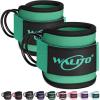 WALITO Gym Ankle Straps for Cable Machines Women & Men – Glute Kickback Ankle Cuff, Adjustable Cable Machine Accessories for Leg Extensions, Hip Abductors & Lower Body Workouts(Pair-green)