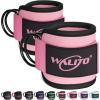 WALITO Gym Ankle Straps for Cable Machines Women & Men – Glute Kickback Ankle Cuff, Adjustable Cable Machine Accessories for Leg Extensions, Hip Abductors & Lower Body Workouts(Pair – Black Pink)