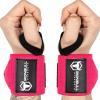 Wrist Wraps for Weightlifting (USPA & IPL Approved) – 18” Premium Quality Wrist Straps for Weightlifting – Weight Lifting Wrist Wraps with Thumb Loop – Best Gym Wrist Wraps for Lifting Weights, Curls & Dips – Lifting Wrist Wraps for Bench, Powerlifting & Weight Training – Weightlifter’s Wrist Straps Lifting for Men and Women(Neon Pink)